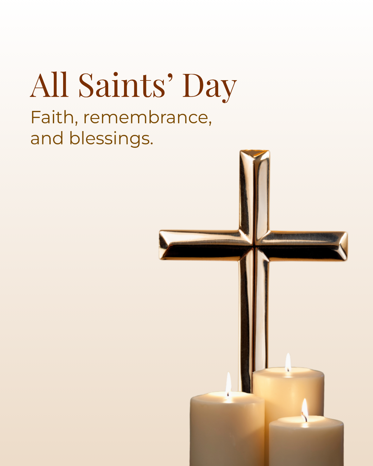 Free All Saints' Day Instagram Post Template to Edit Online