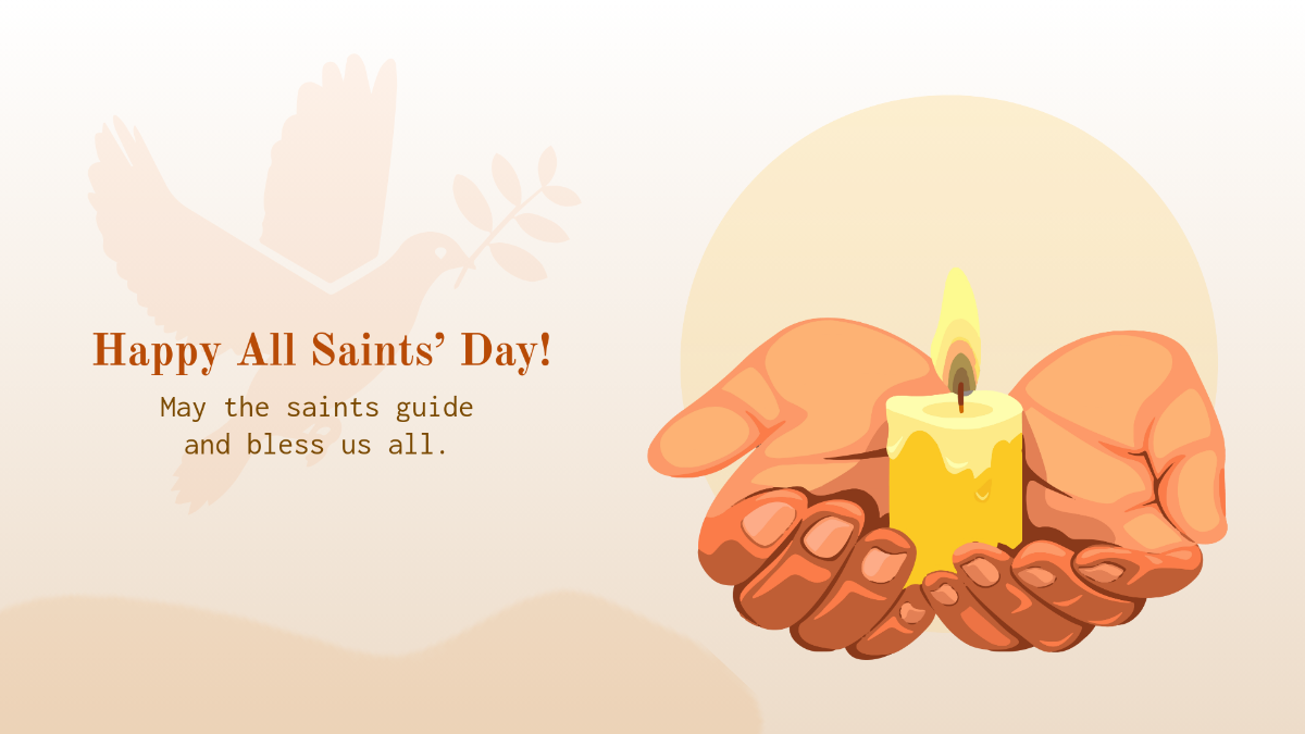 Free Happy All Saints' Day Background Template to Edit Online