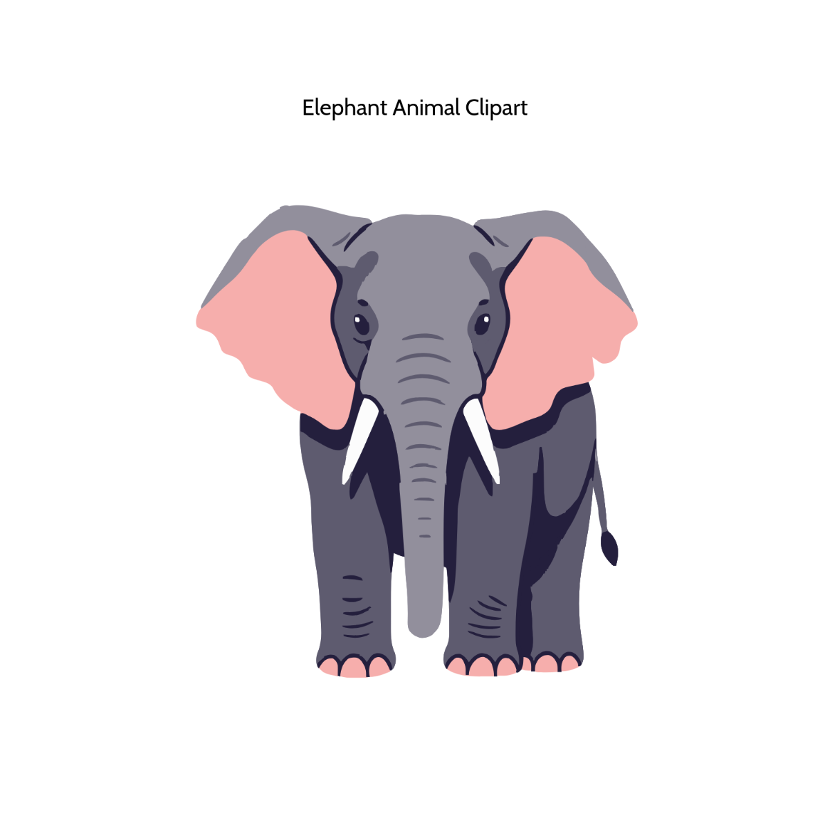 Free Elephant Animal Vector Clipart (PNG, SVG) to Edit Online