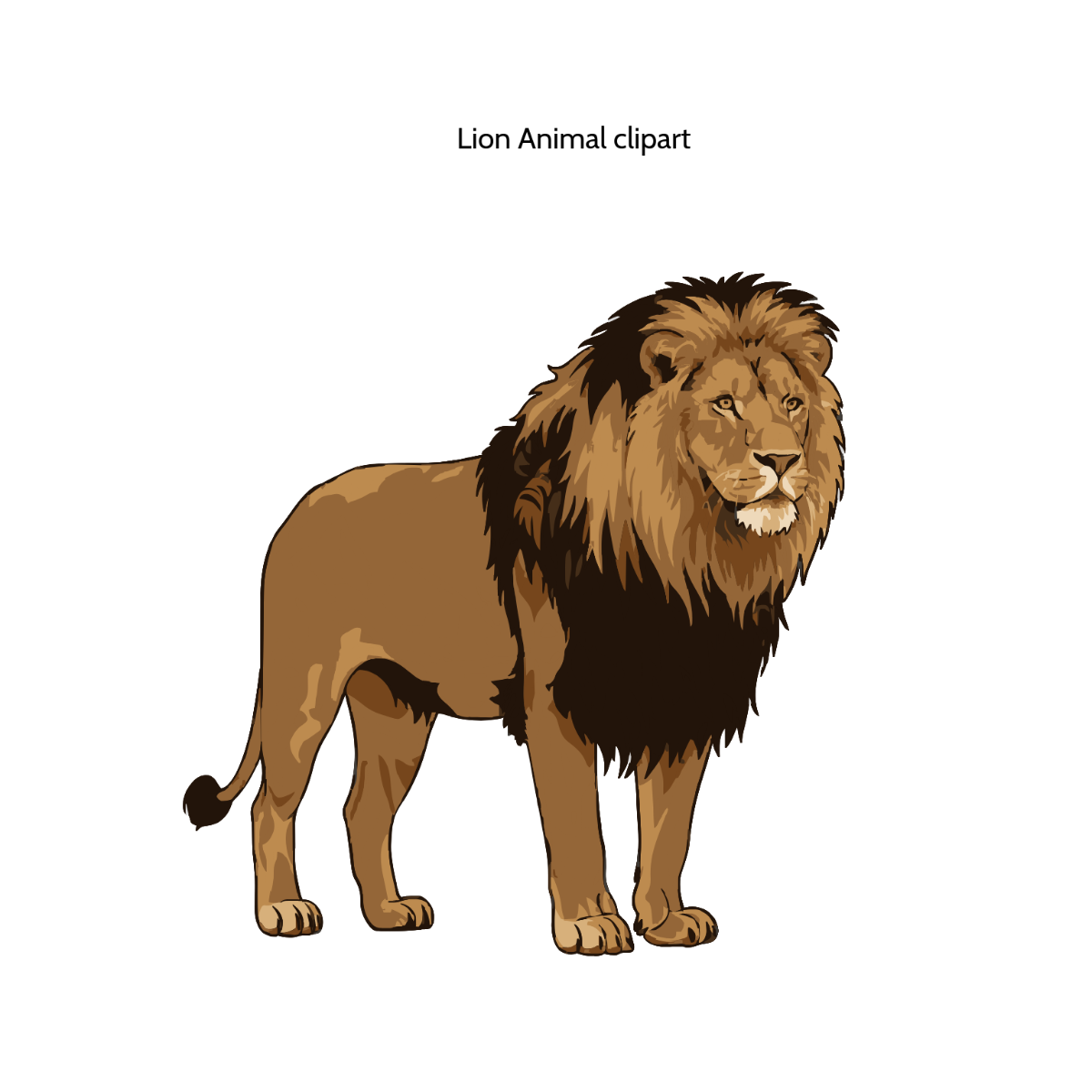 Free Lion Animal Vector Clipart (PNG, SVG) to Edit Online