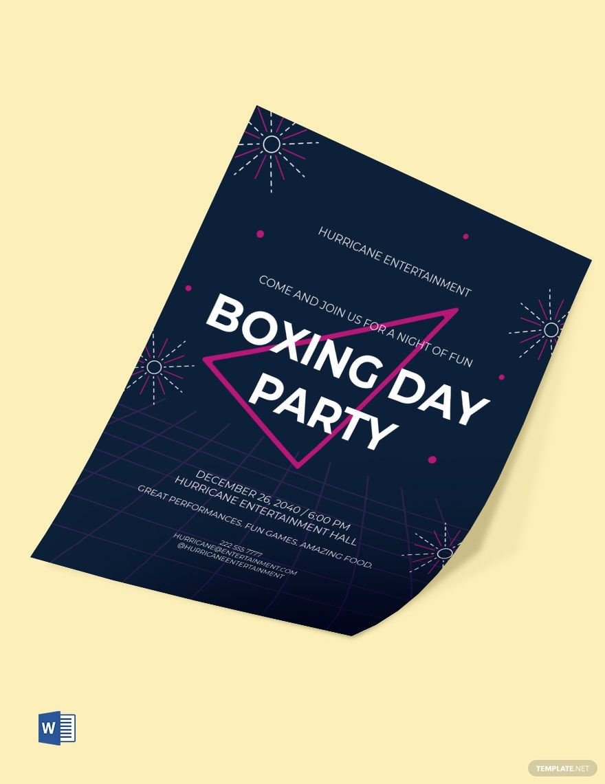 Boxing Day Party Flyer Template