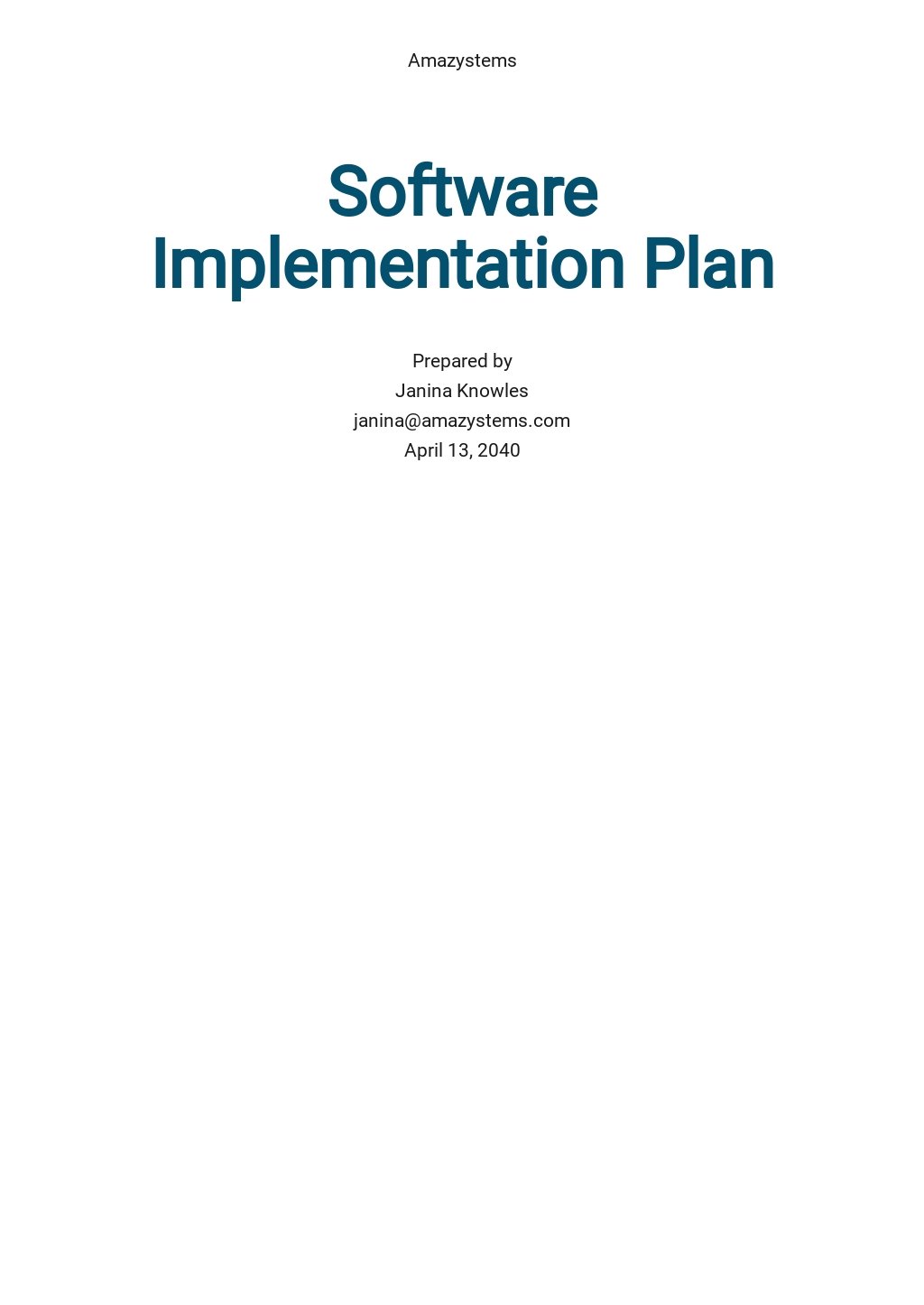 5+ FREE Implementation Plan Templates [Edit & Download]
