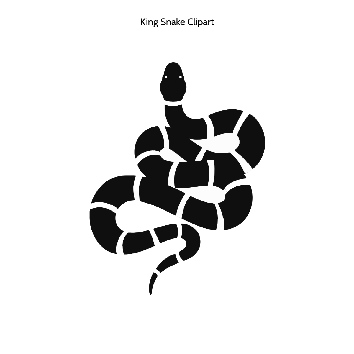 Free King Snake Vector Clipart (PNG, SVG) to Edit Online