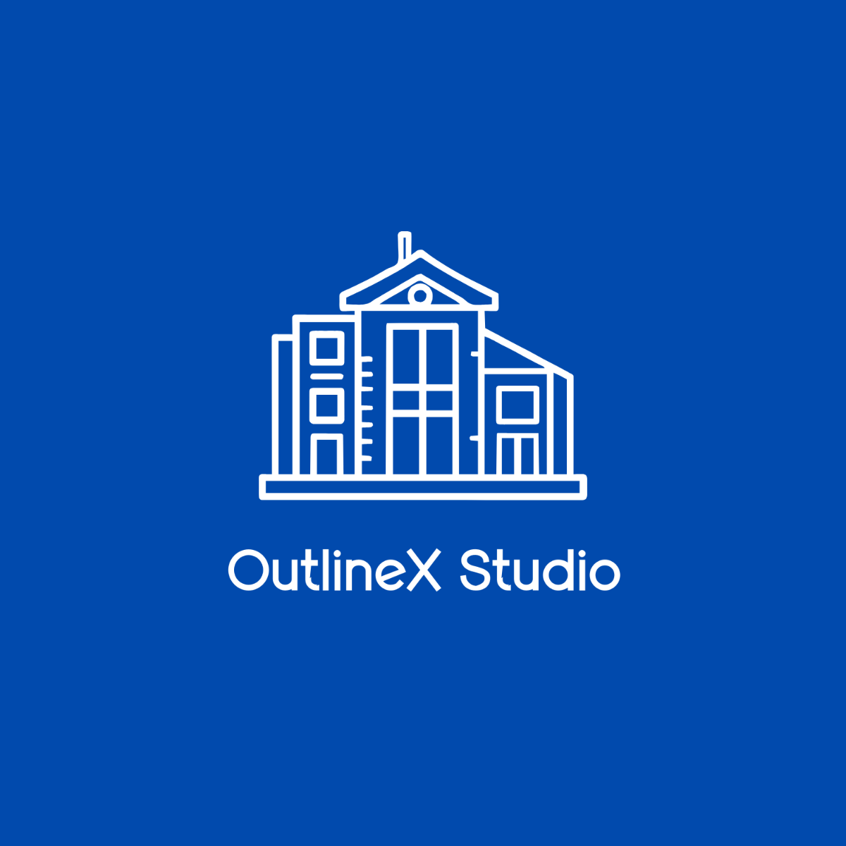 Free Outline-Shape Architecture Logo to Edit Online