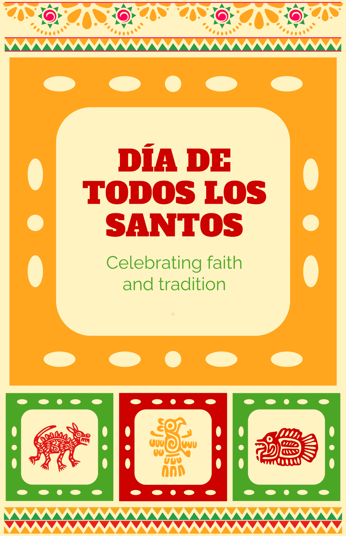 Free Hispanic All Saints' Day Template to Edit Online