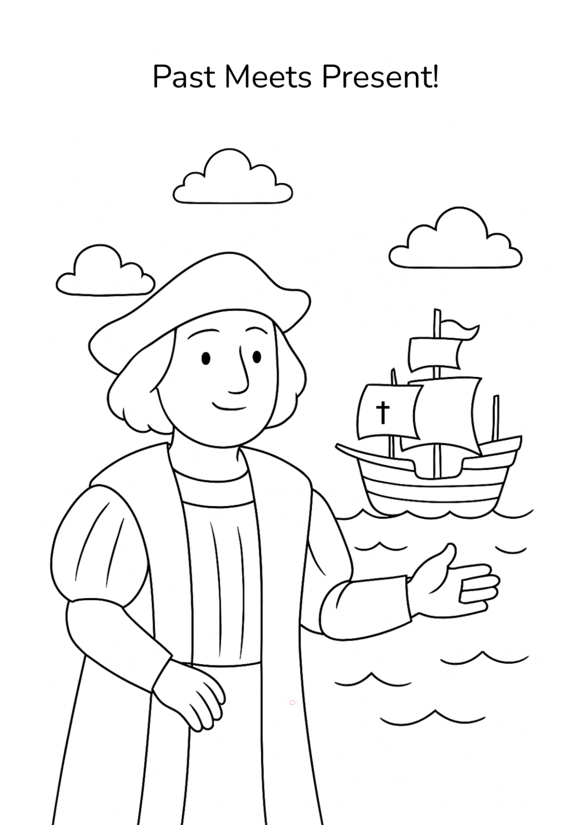 Free Easy Columbus Day Kids Activity Template to Edit Online