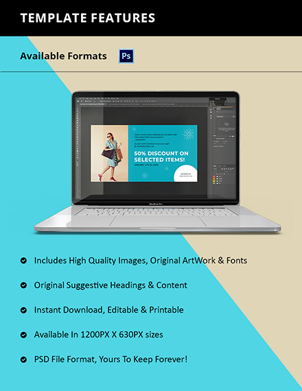 Free Funny New Year Facebook Post Template to Edit Online