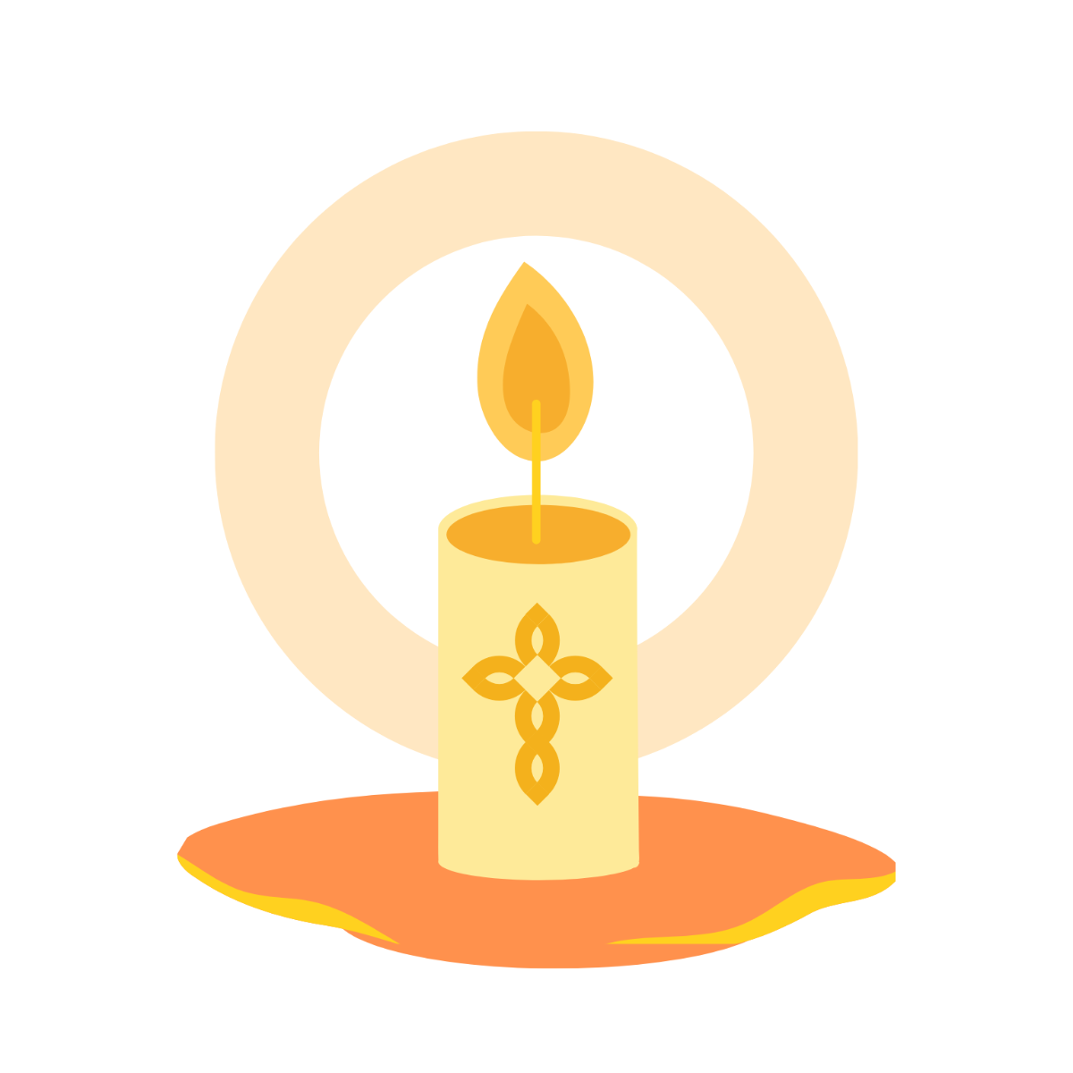 All Saints' Day Candle