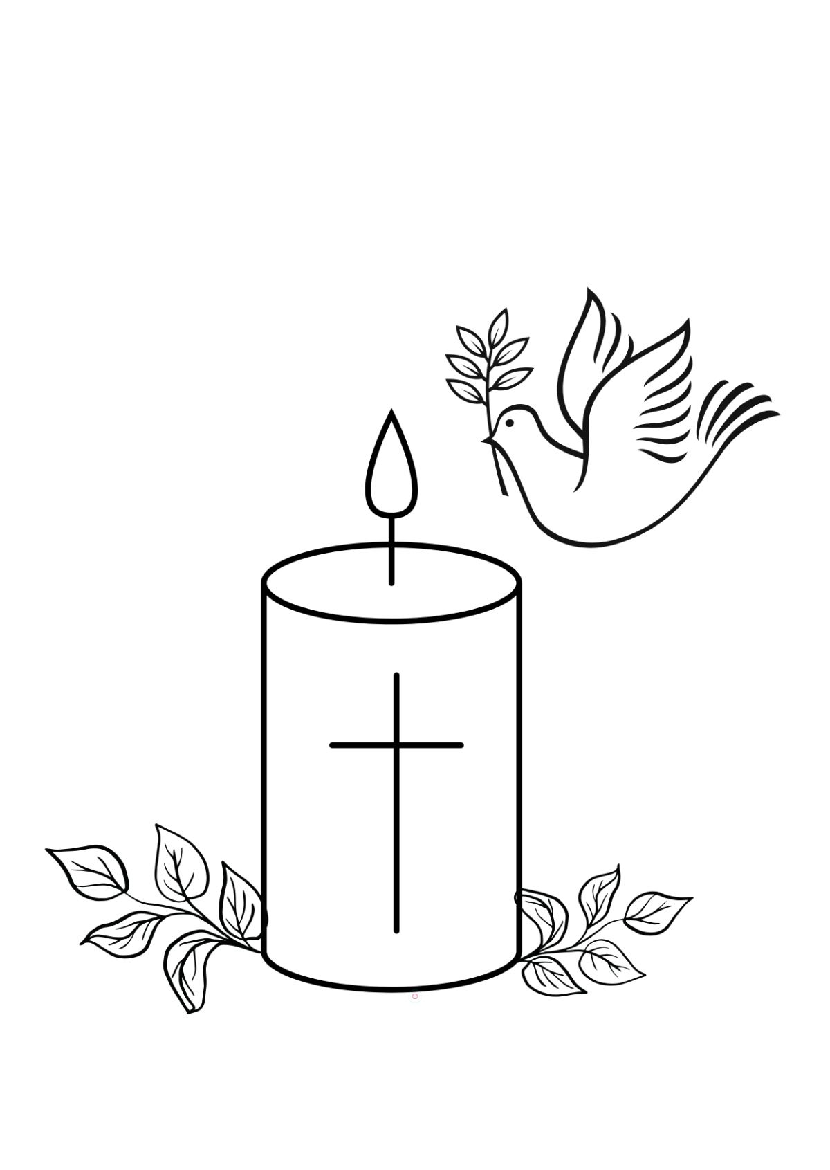 Free All Saints' Day Drawing Template to Edit Online