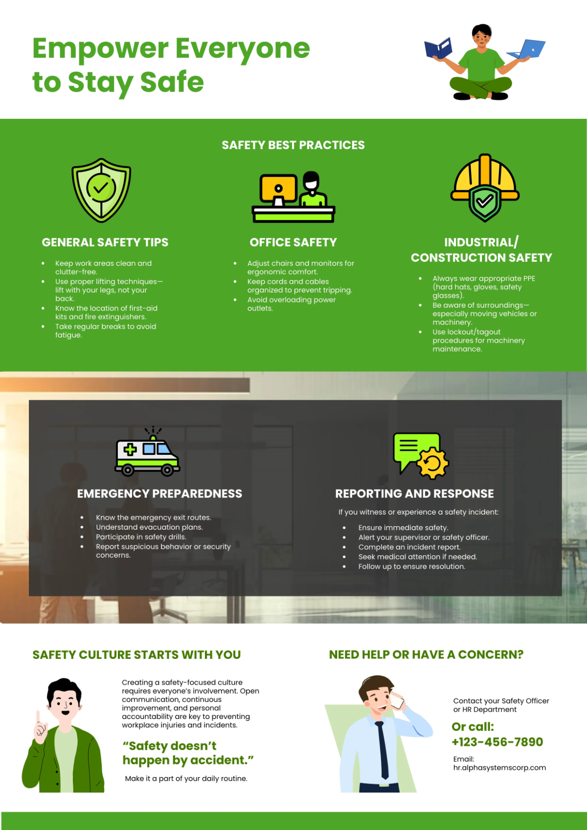Free Workplace Safety Fact Sheet Two Pages Template to Edit Online