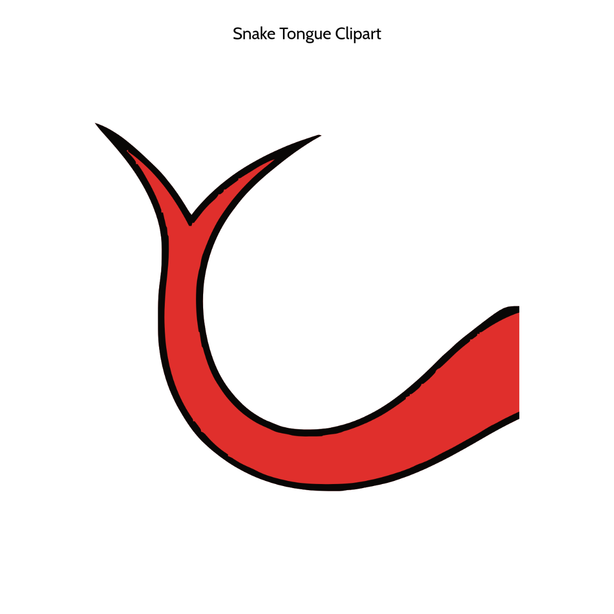 Free Snake Tongue Clipart to Edit Online