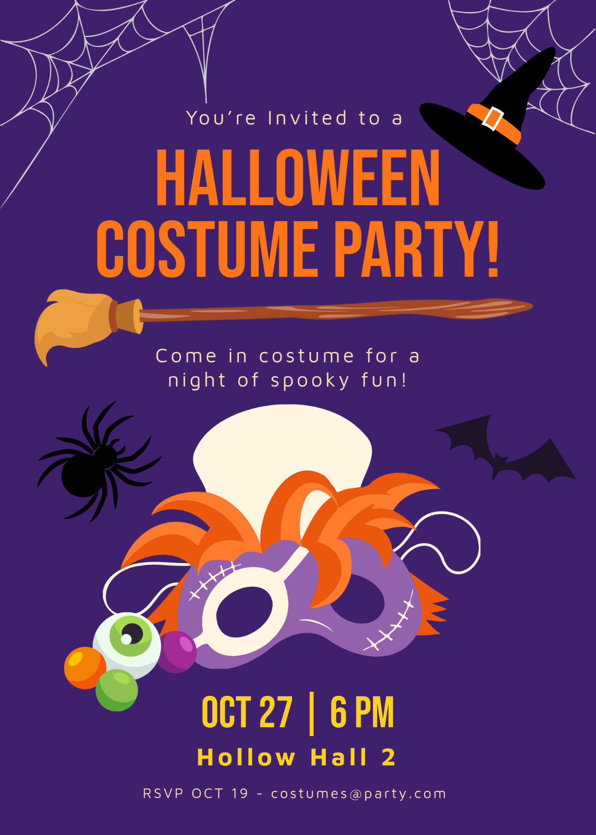 Halloween Costume Party Invitation