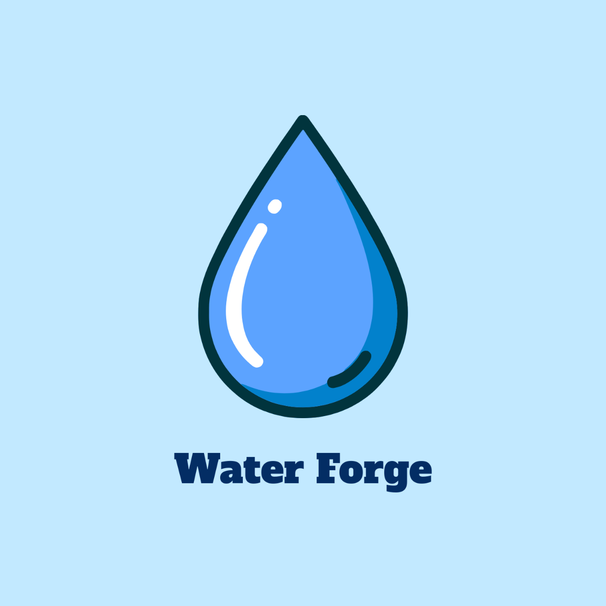 Free Water 3D Logo to Edit Online
