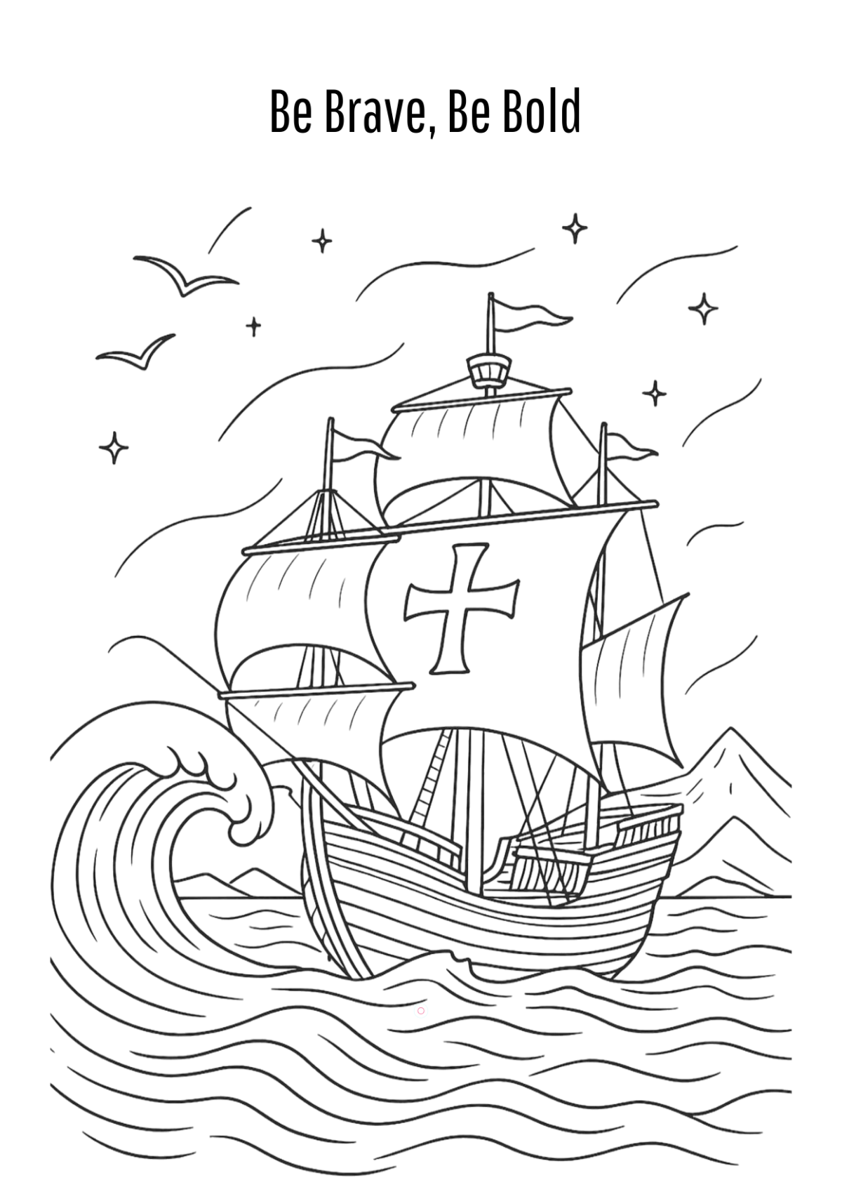 Free Beautiful Columbus Day Artwork Template to Edit Online