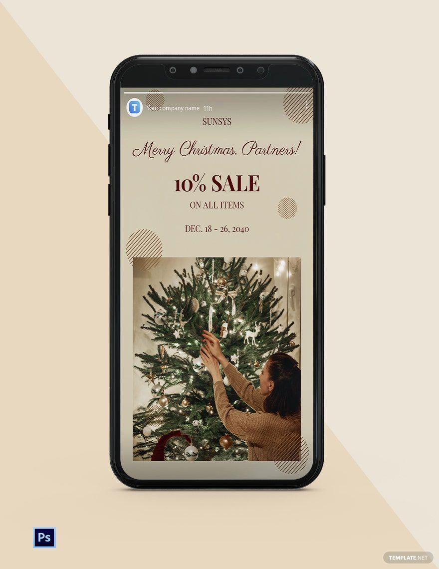 Christmas Tree Instagram Story Template