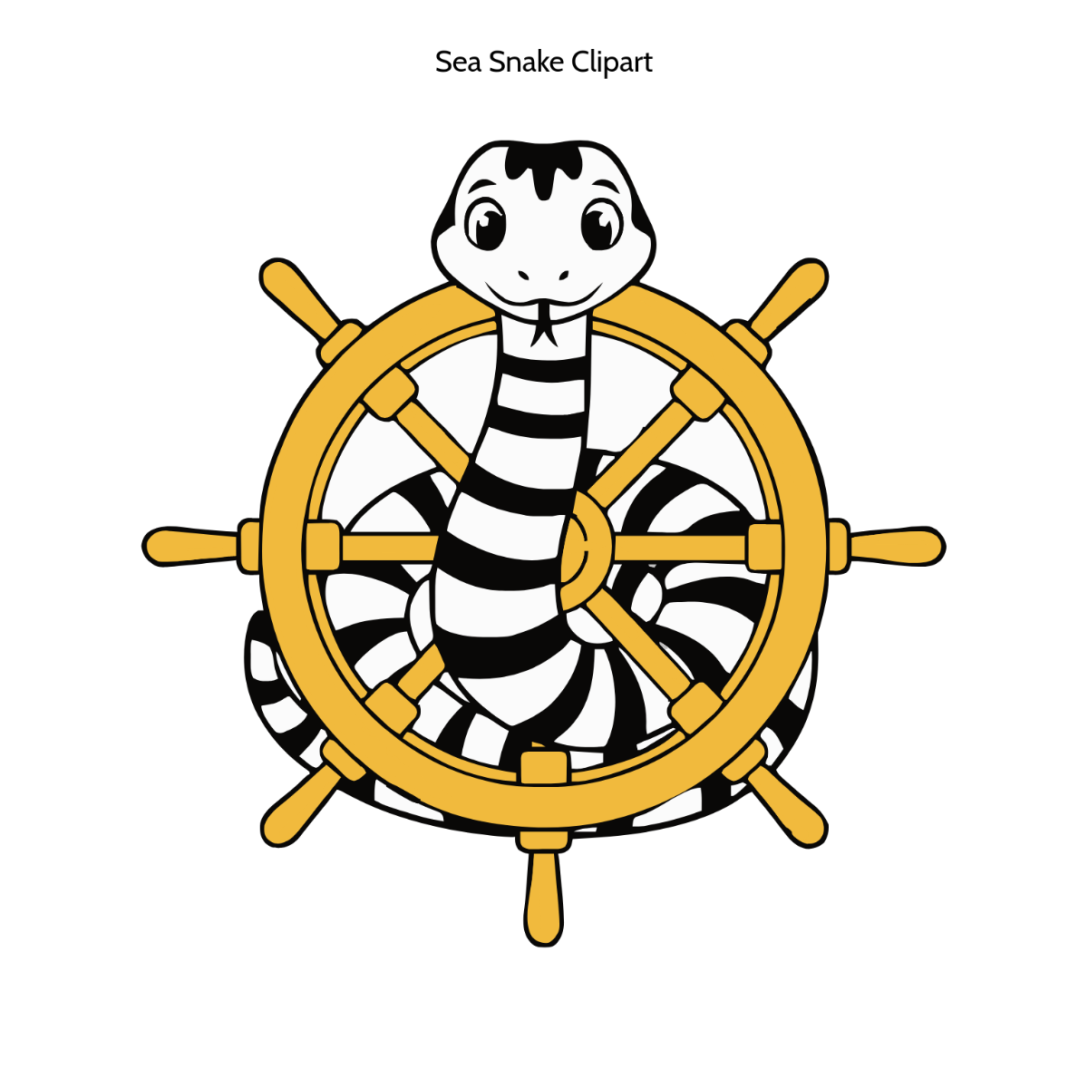 Free Sea Snake Clipart to Edit Online