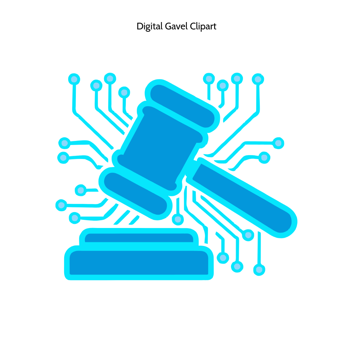 Free Digital Gavel Vector Clipart (PNG, SVG) to Edit Online