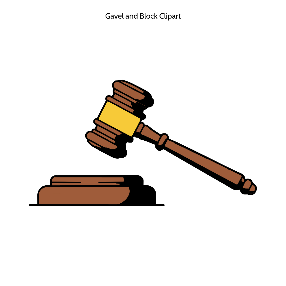Free Gavel and Block Vector Clipart (PNG, SVG) to Edit Online