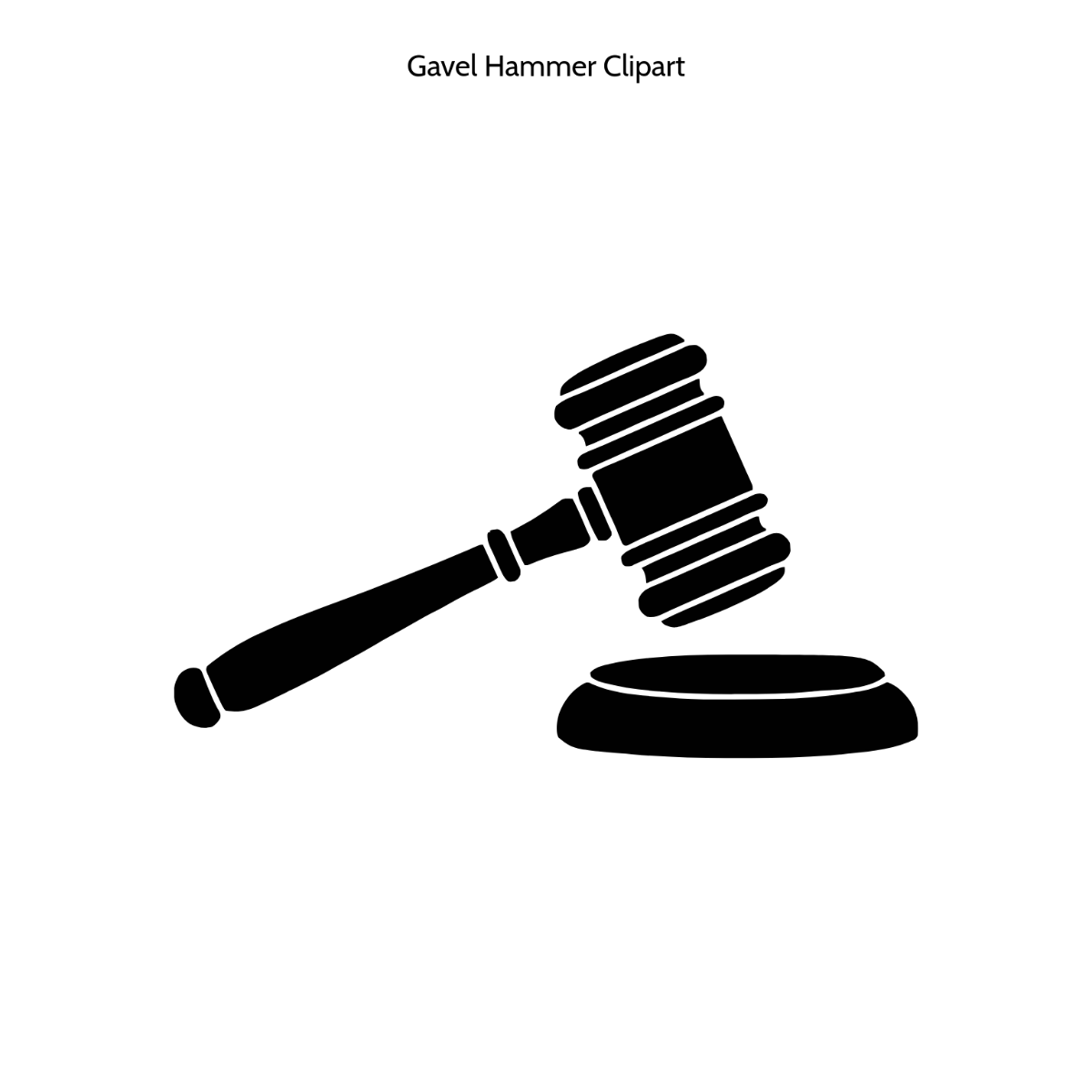 Free Gavel Hammer Vector Clipart (PNG, SVG) to Edit Online