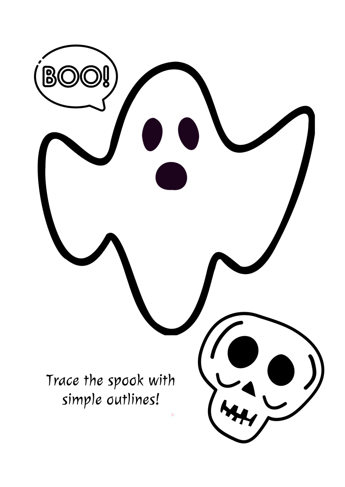Halloween Outline Drawing