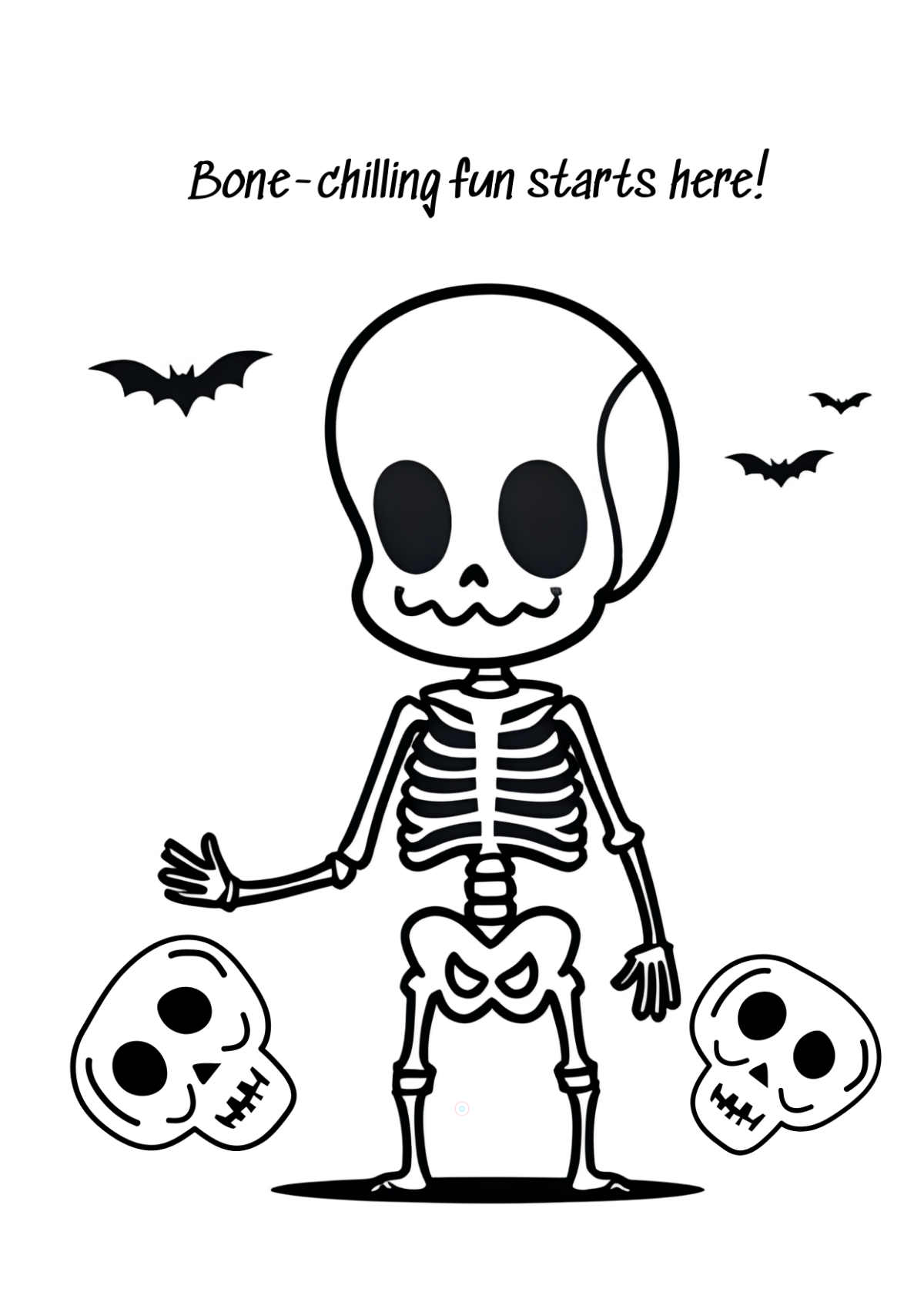 Halloween Skeleton Drawing