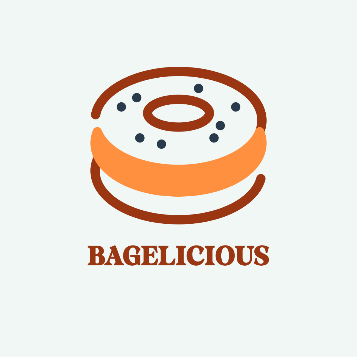 Free Bagel Shop Logo Template to Edit Online
