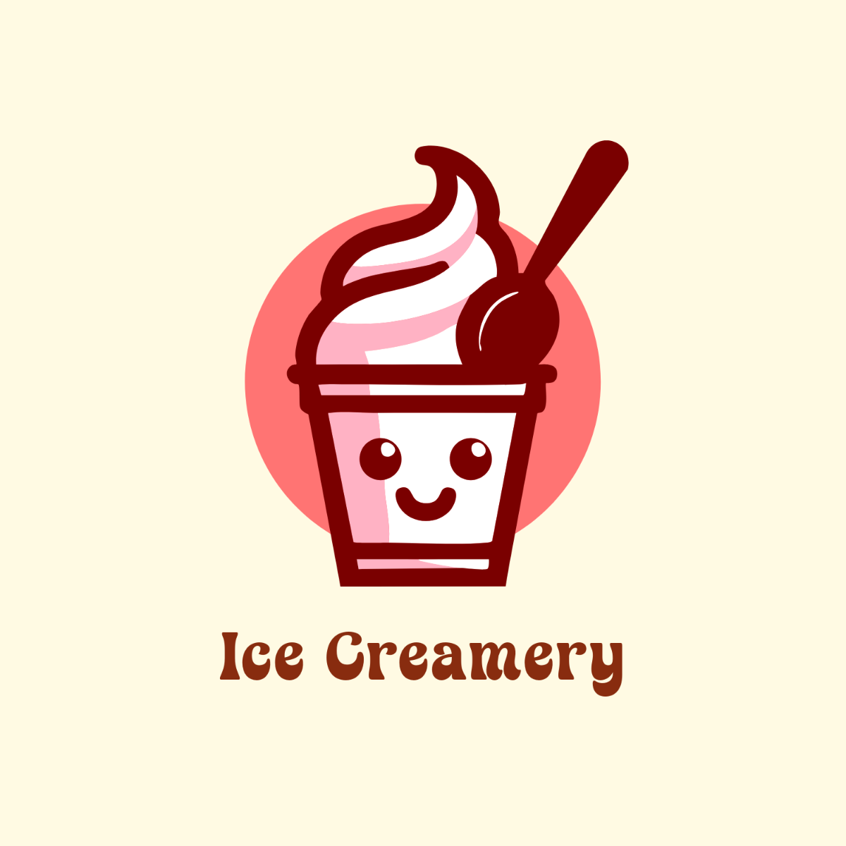 Free Ice Cream Dessert Logo Template to Edit Online