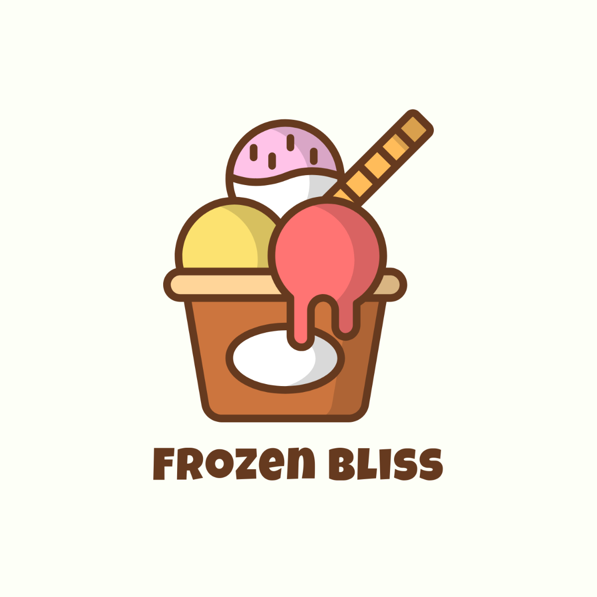 Free Frozen Treats Logo Template to Edit Online