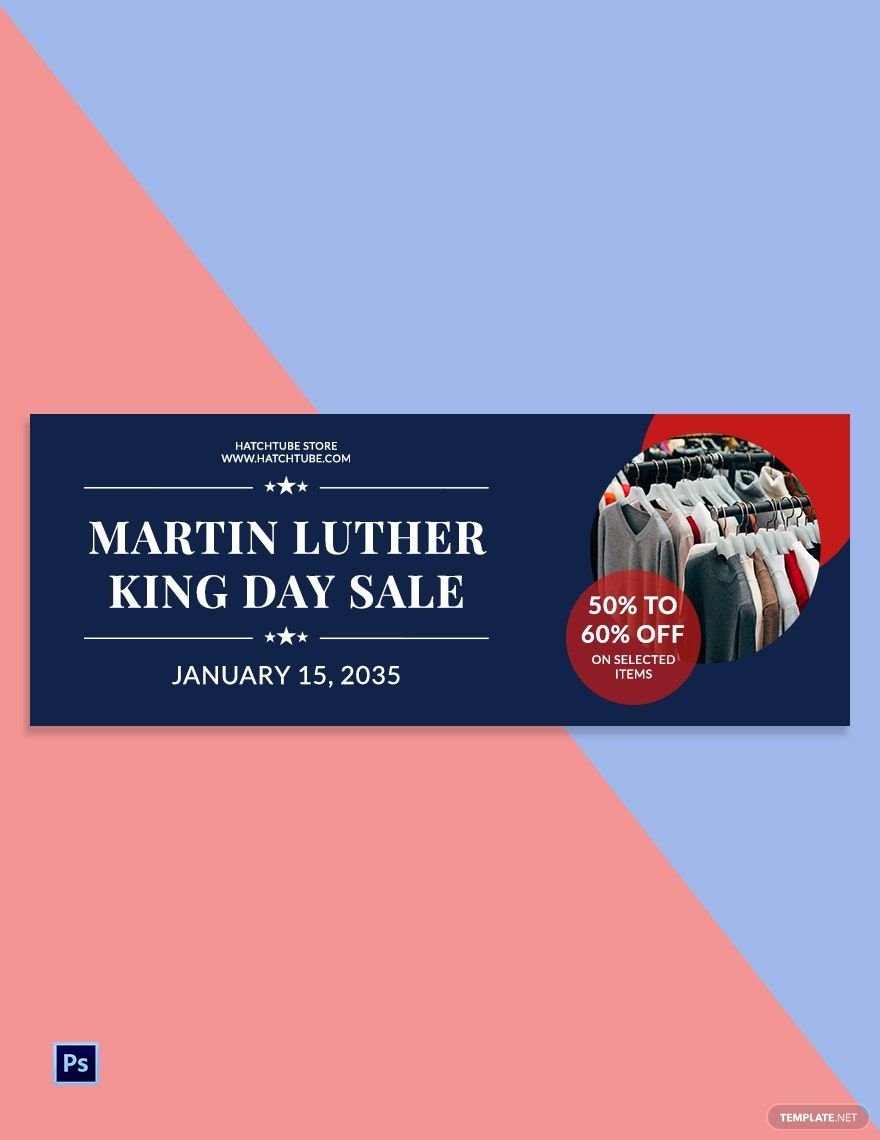 Martin Luther King Facebook Cover Template