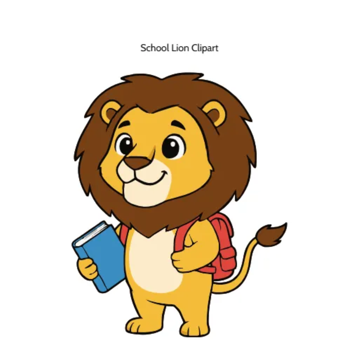 Free School Lion Vector Clipart (PNG, SVG) to Edit Online
