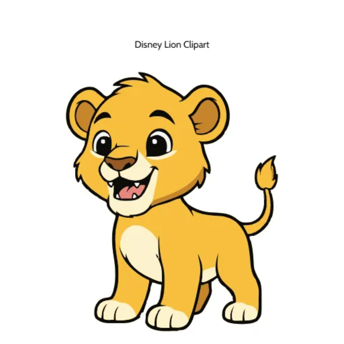 Free Disney Lion Vector Clipart (PNG, SVG) to Edit Online