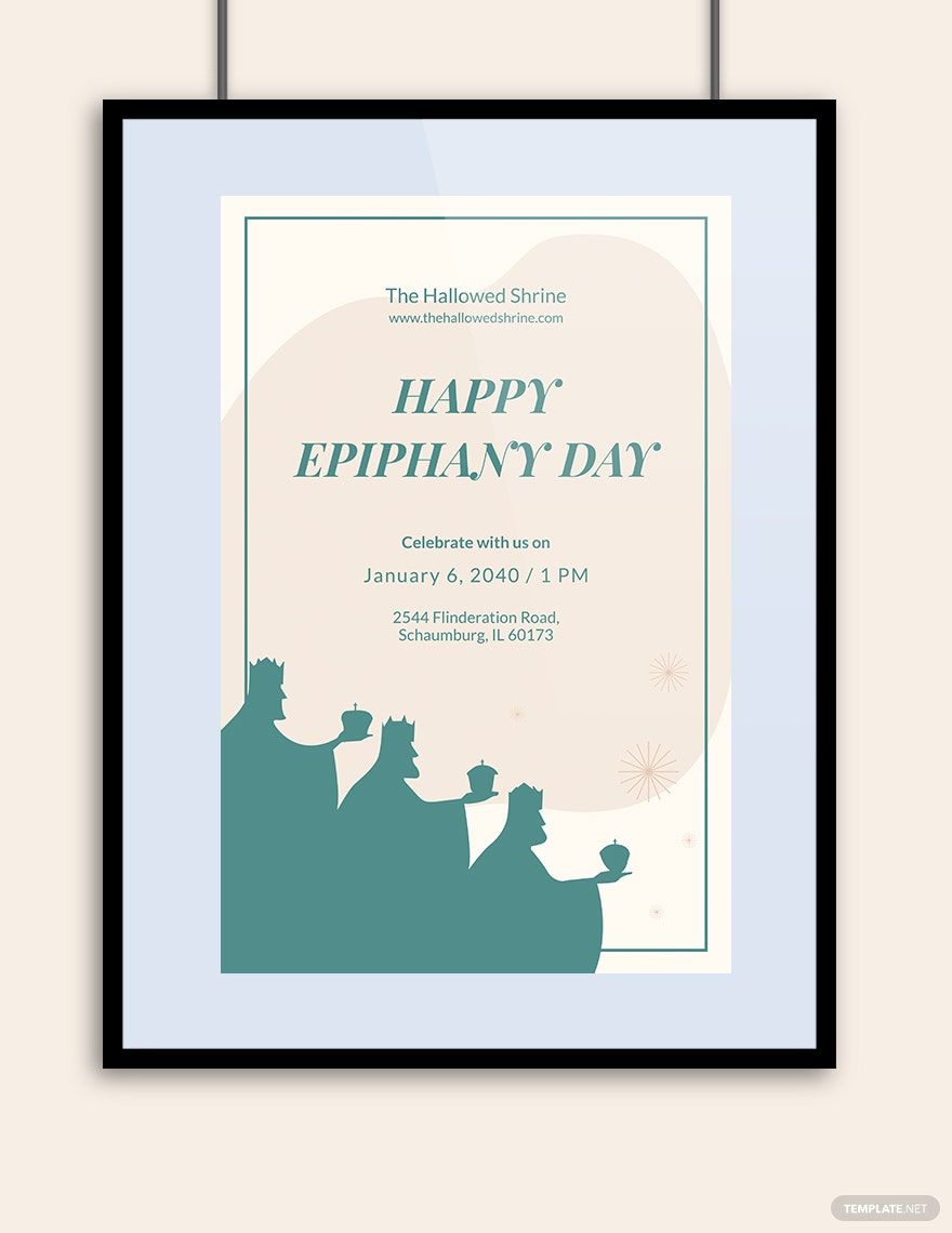 Epiphany Day Poster Template