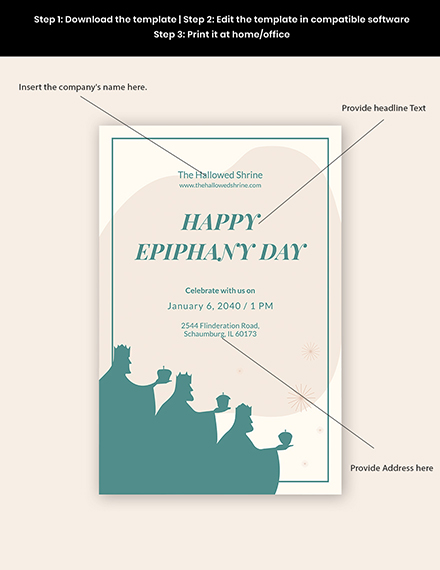 Free Epiphany Day Poster Template to Edit Online