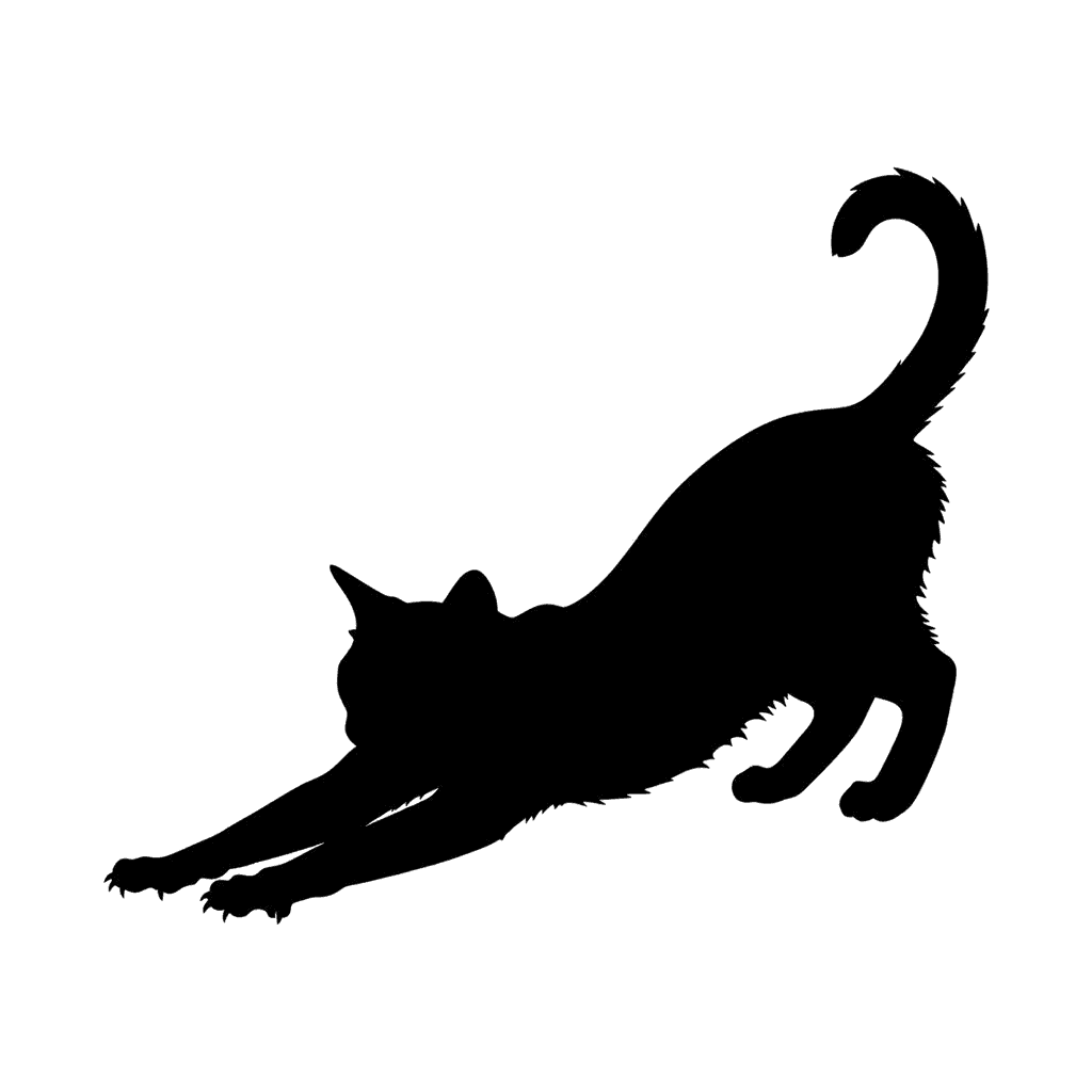 Free Aegean silhouette Flat Vector Cat Clipart Template to Edit Online