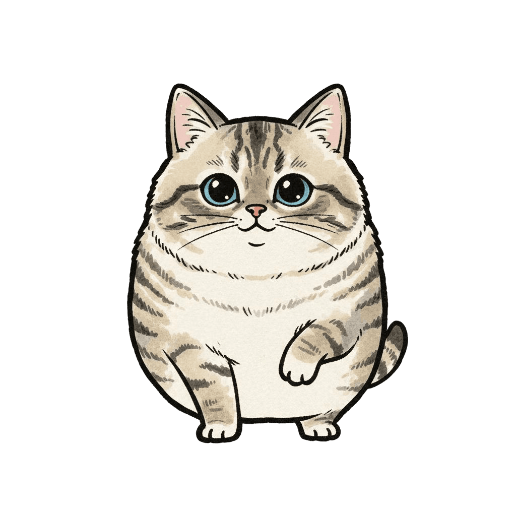 Free Aegean Emoji Ink Drawing Cat Clipart Template to Edit Online