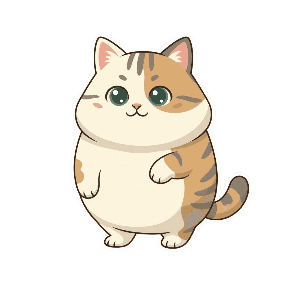Free Aegean Emoji Flat Vector Cat Clipart Template to Edit Online