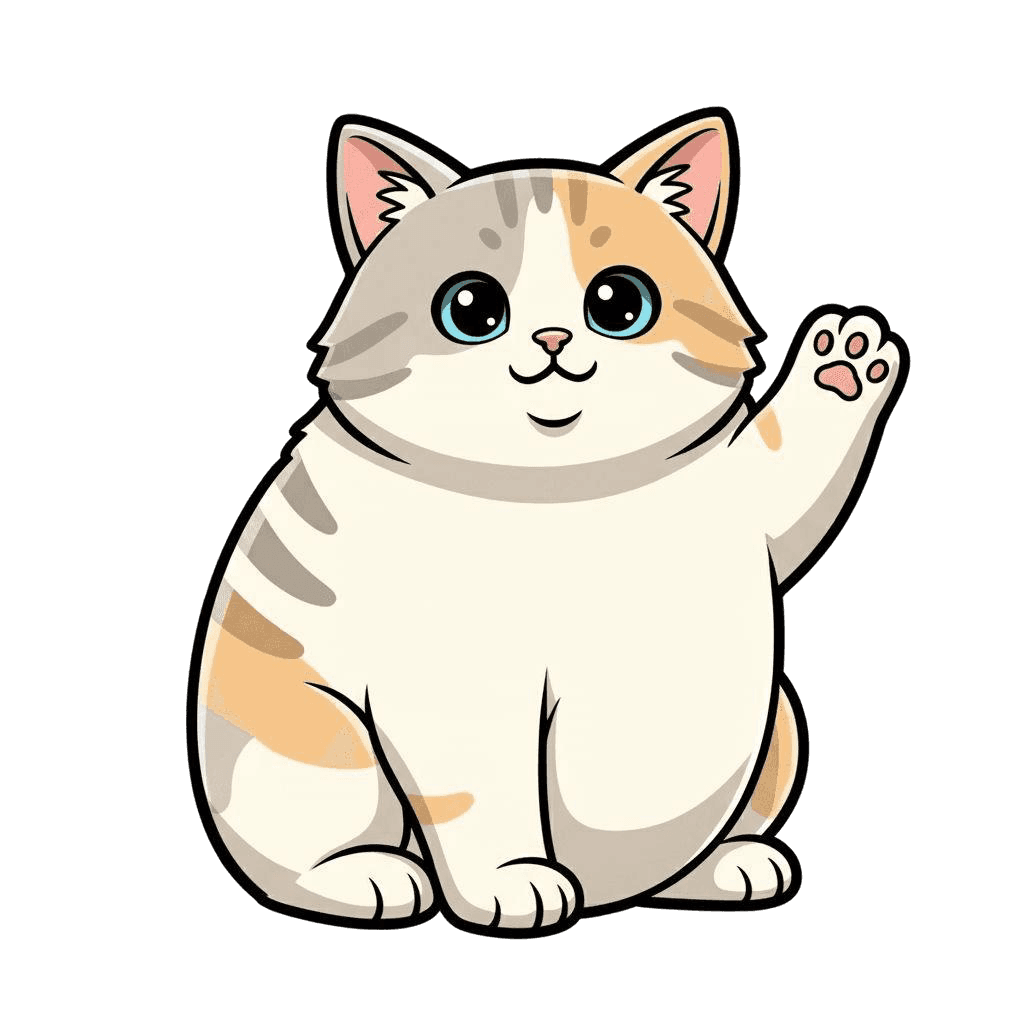 Free Aegean cartoon Digital Vector Cat Clipart Template to Edit Online