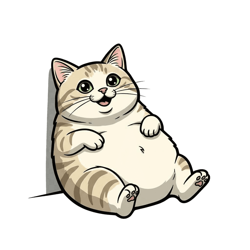 Free Aegean cartoon Ink Drawing Cat Clipart Template to Edit Online