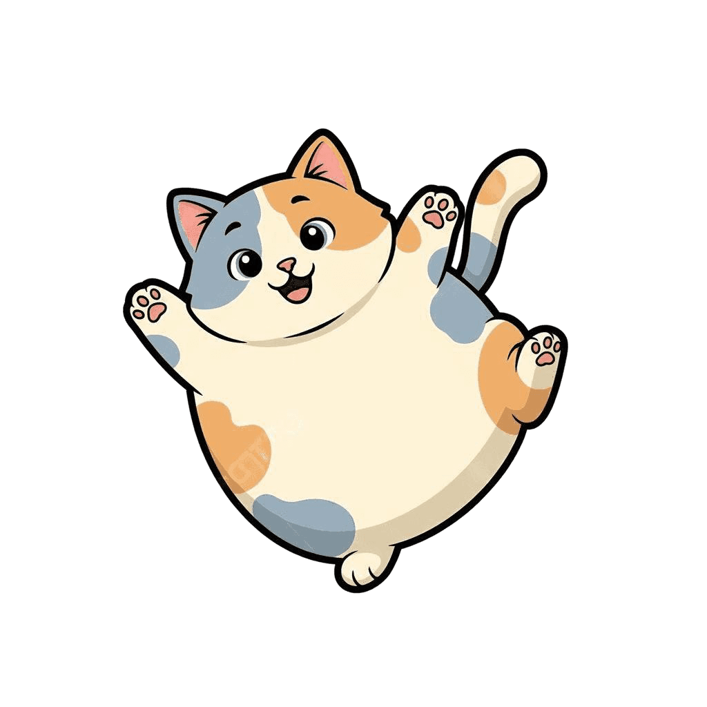 Free Aegean cartoon Flat Vector Cat Clipart Template to Edit Online