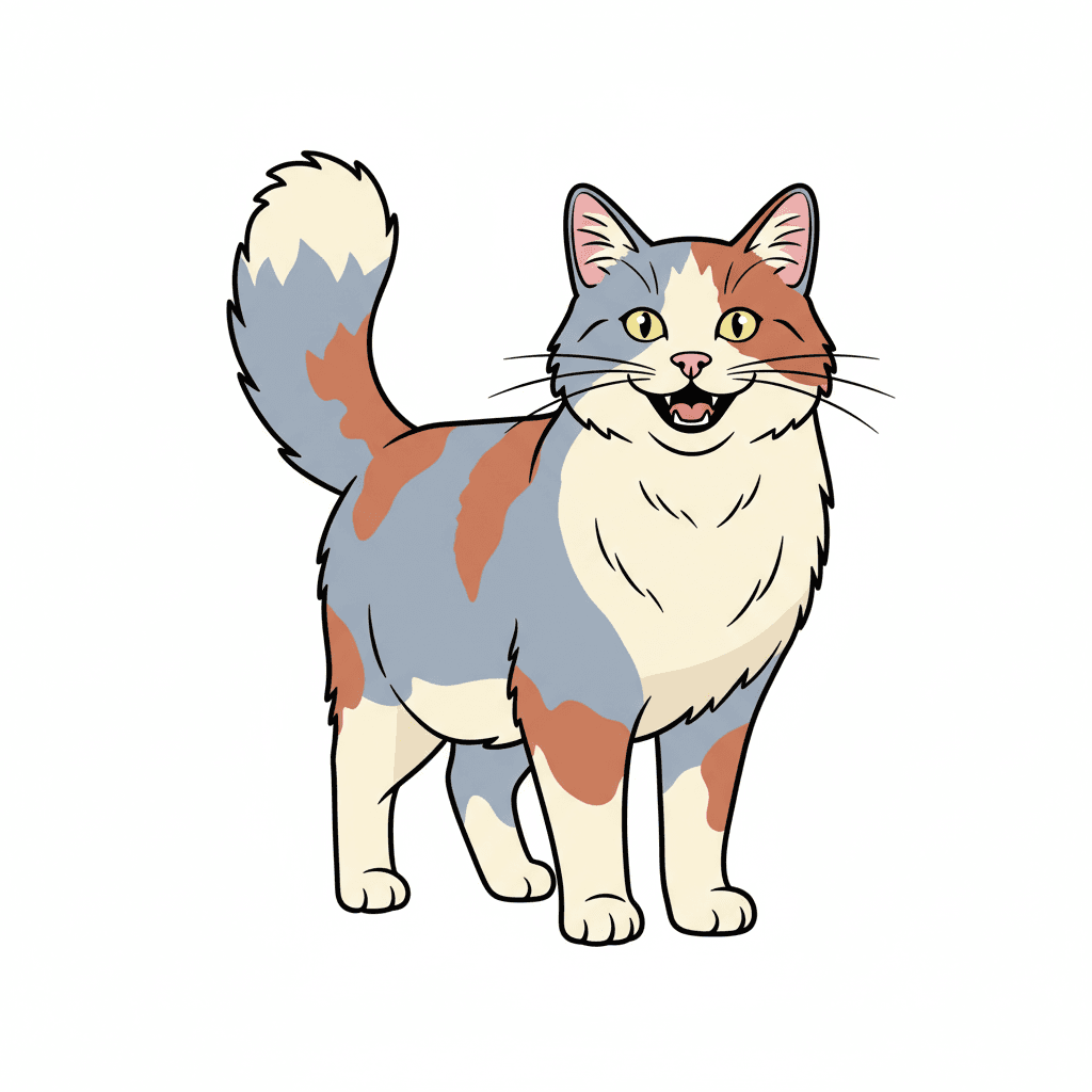 Free Aegean Symbol Ink Drawing Cat Clipart Template to Edit Online