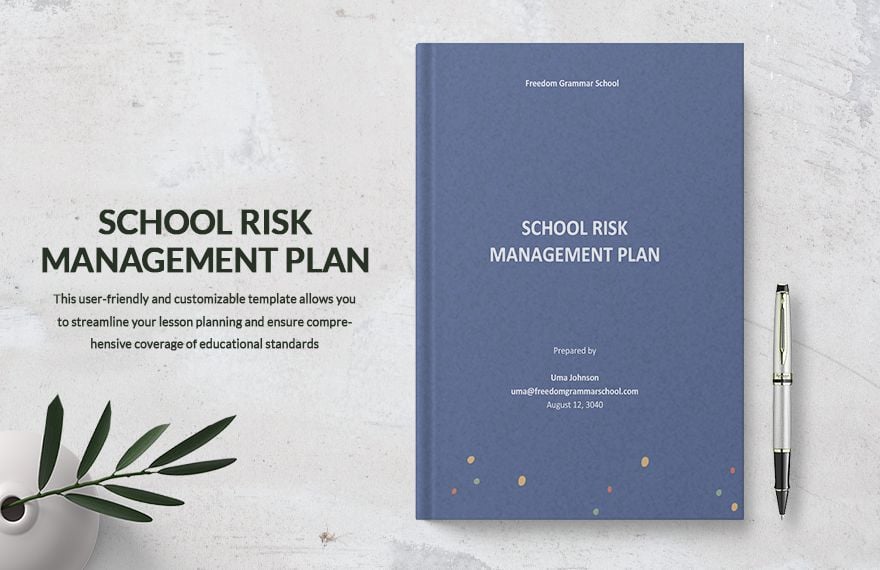 School Risk Management Plan Template
