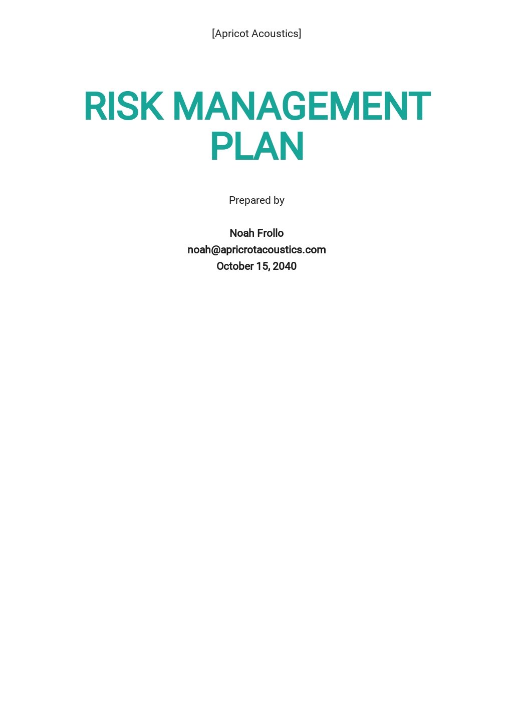 Sample Risk Management Plan Template.jpe