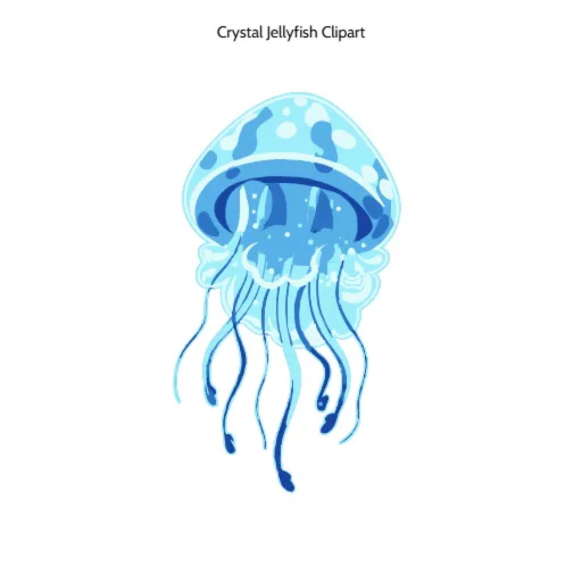 Free Crystal Jellyfish Clipart Template to Edit Online
