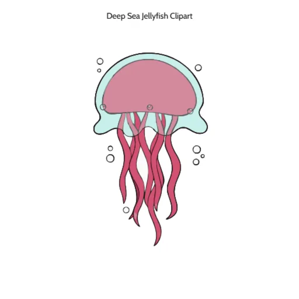 Free Deep Sea Jellyfish Clipart Template to Edit Online