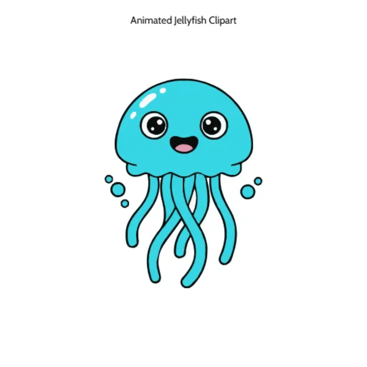 Free Animated Jellyfish Clipart Template to Edit Online