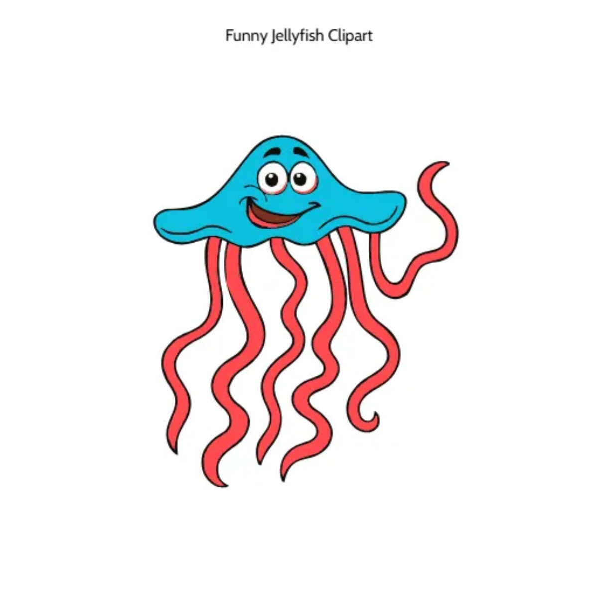 Free Funny Jellyfish Clipart Template to Edit Online