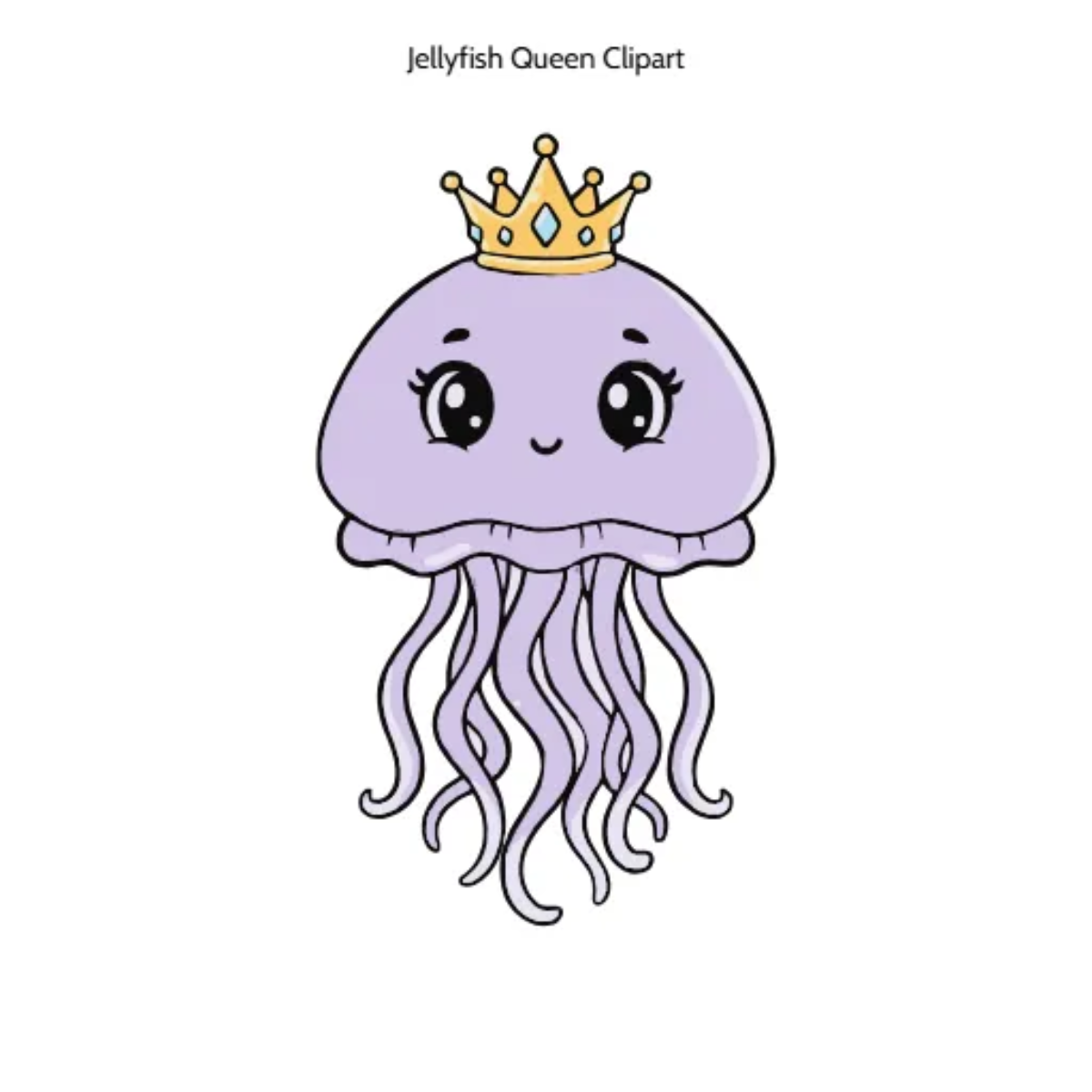 Free Jellyfish Queen Clipart Template to Edit Online