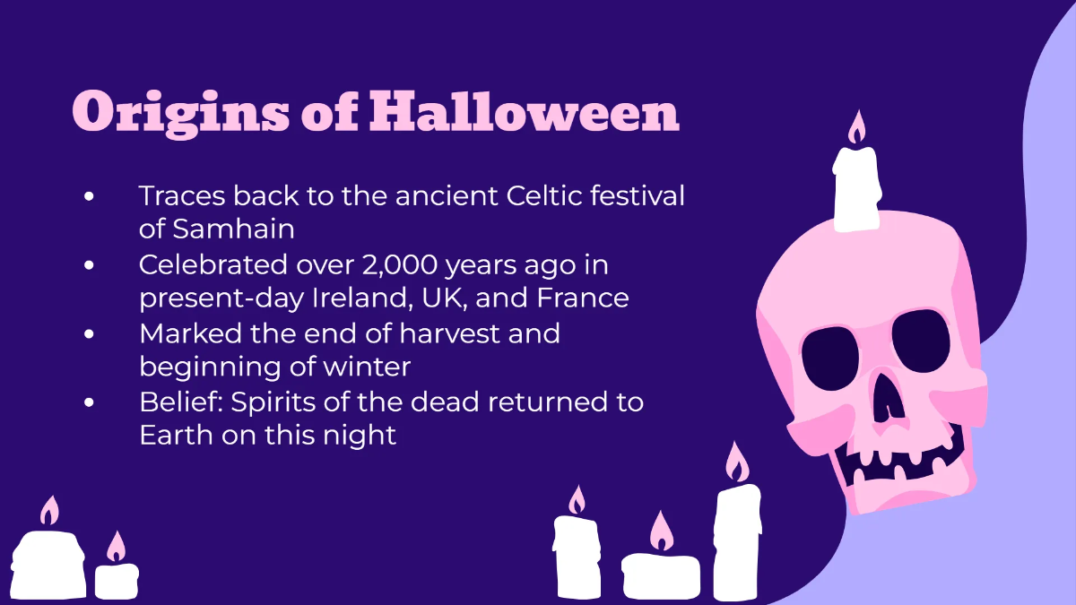 Free Colorful Halloween Presentation Template to Edit Online
