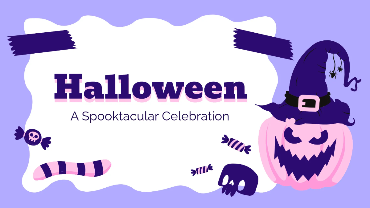 Free Colorful Halloween Presentation Template to Edit Online