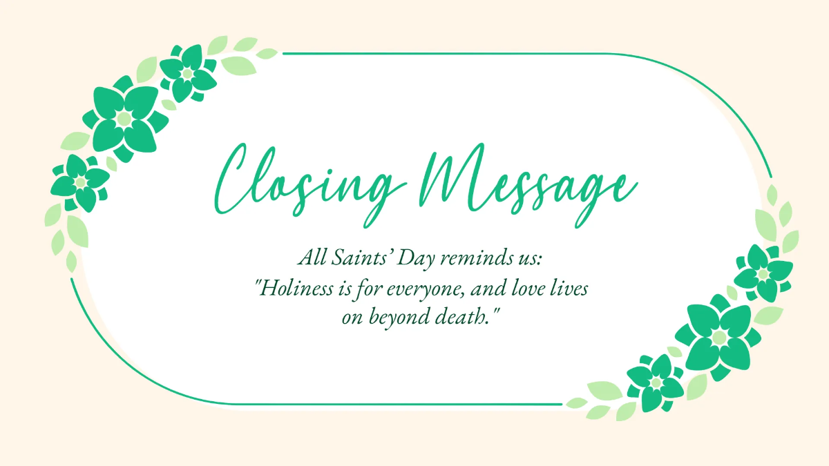 Free All Saints' Day Presentation Template to Edit Online